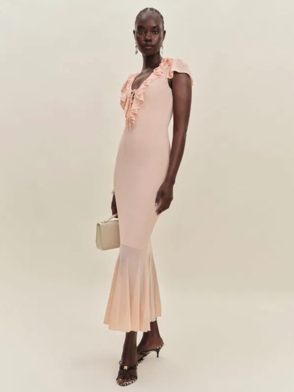 Reformation Arlo Dress Blush